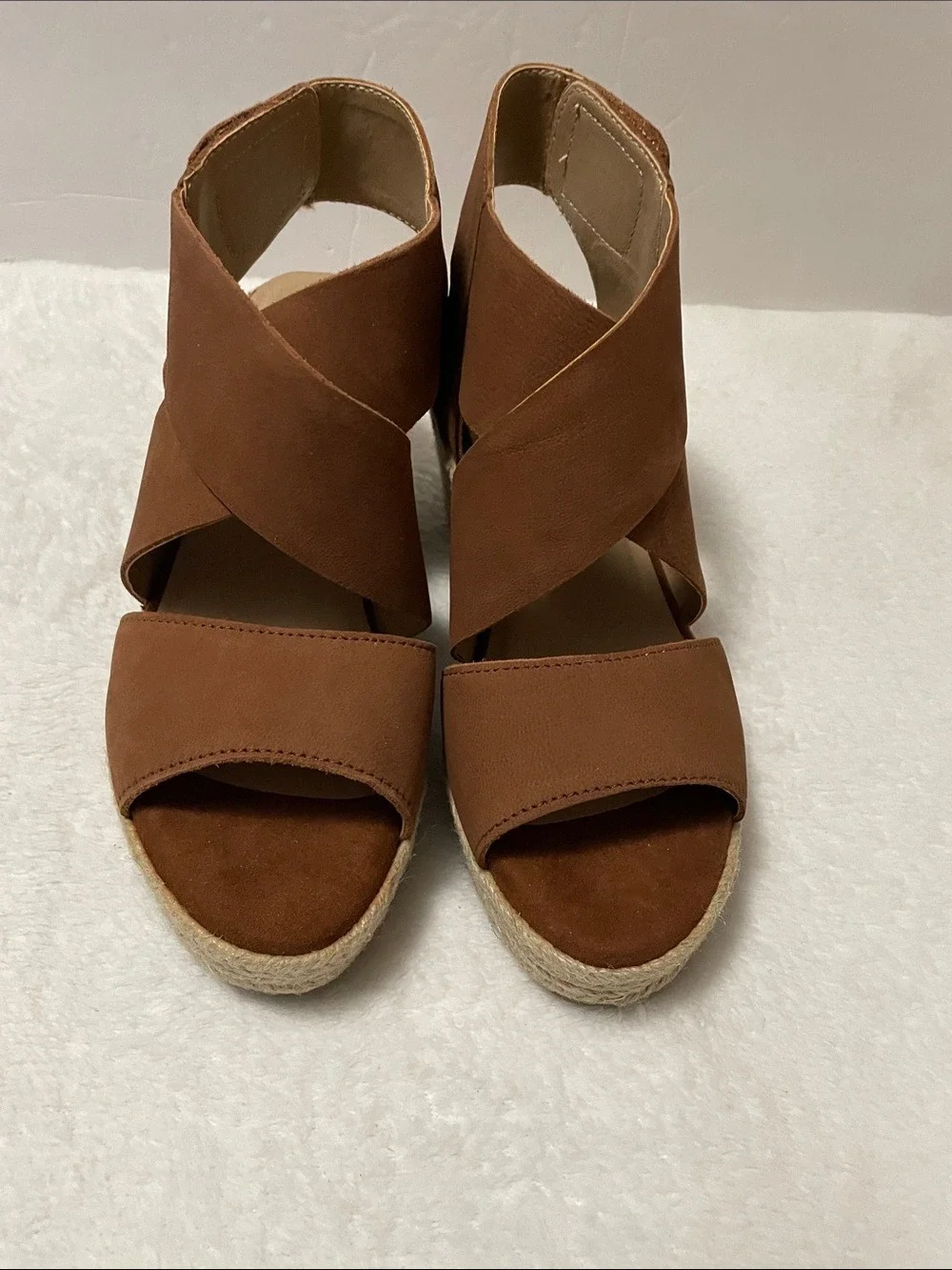 Soul Naturalize Brown Espadrille Wedge Sandals - Stylish Summer Comfort 6.5M